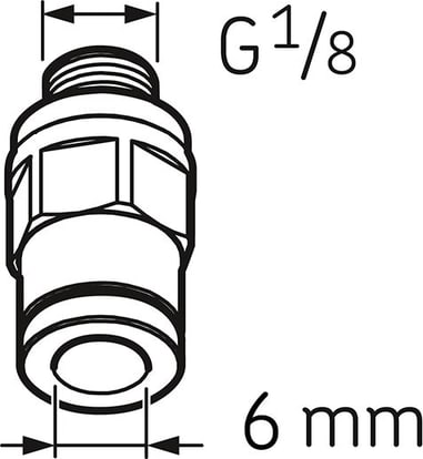 SKF LAPF M1/8S Tube connection male G1/8 for 6x4 tube