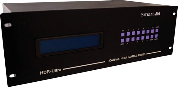 Smart-AVI HDRULT-0404S - HDR4X4-ULTRA Expandable HDMI 4X4 Matrix Switcher with CAT5 HDBaseT Outputs