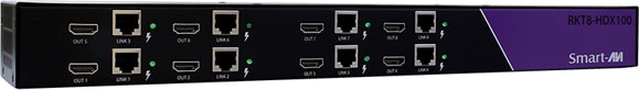 Smart-AVI RKT8-HDX100S - HDMI RACK 8 Ports Transmitter over STP CAT5e/6