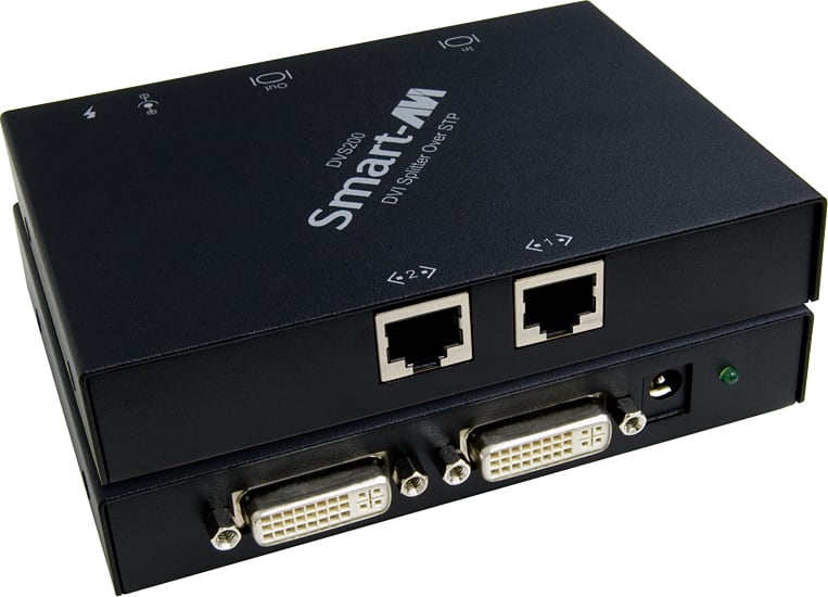 Smart-AVI DVS-200S - 2-Port DVI-D CAT6 STP Extender
