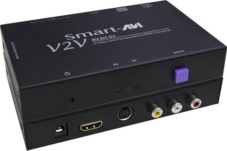 Smart-AVI V2V-AV2H-01S - S-Video, Composite Video and Audio to HDMI Converter