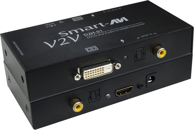 Smart-AVI V2V-D2H-01S - DVI-D and Audio to HDMI Converter