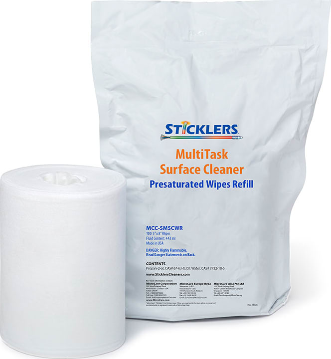 Sticklers MCC-SMSCWR - MultiTask Surface Cleaner Refill Bag (100 5x8' Wipes in Plastic Bag)