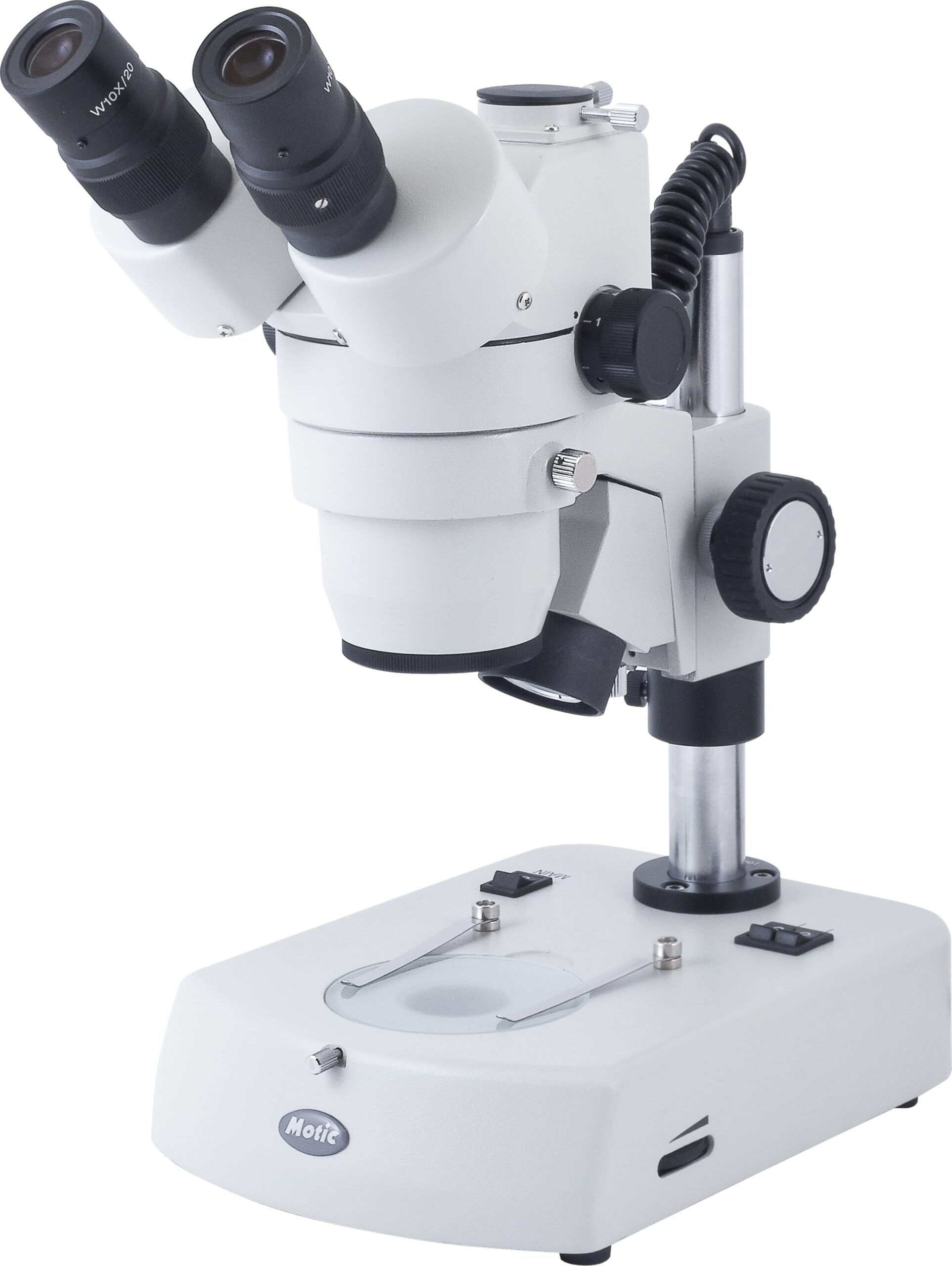 Motic SMZ-143-N2GG Stereo Microscopes - Type (Microscopes): Stereo, Body Style: Trinocular, Illumination Type: Halogen