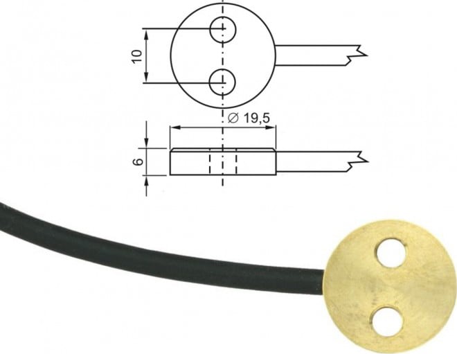 Comet SN166 - Temperature Probe Pt1000TG7/0, without Connector, Cable 5m