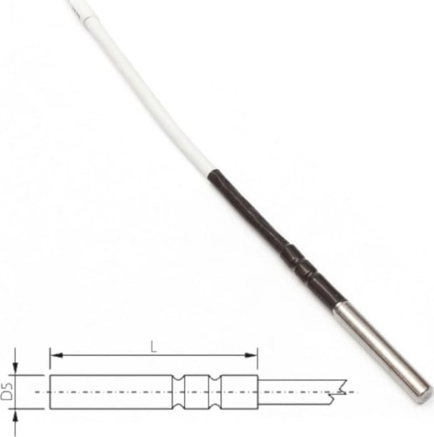 Comet SN239 - Temperature Probe Pt1000TR125/0, without Connector, Cable 1m