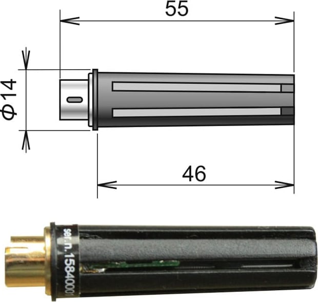 Comet SN243M - Ambient Temperature Probe with Pt1000 Sensor, 200-80/M