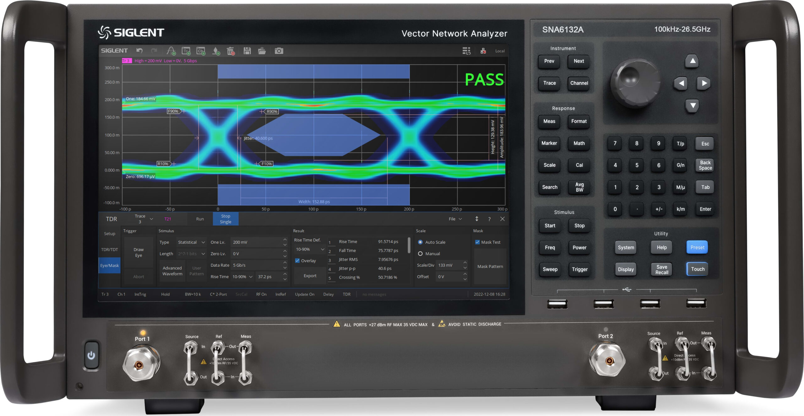 Siglent SNA6132A - Vector Network Analyzer with Direct Receiver Access (2 Port / 100kHz to 26.5GHz)