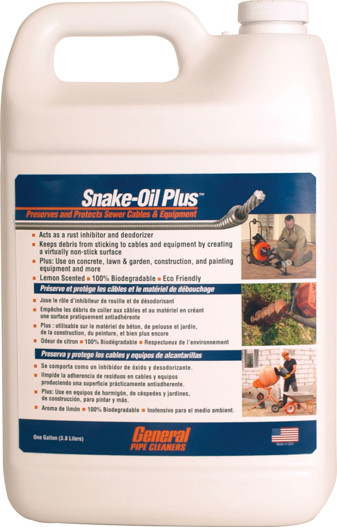 General Pipe Cleaners SOGS - Snake Oil Plus with Sprayer (1 Gallon)