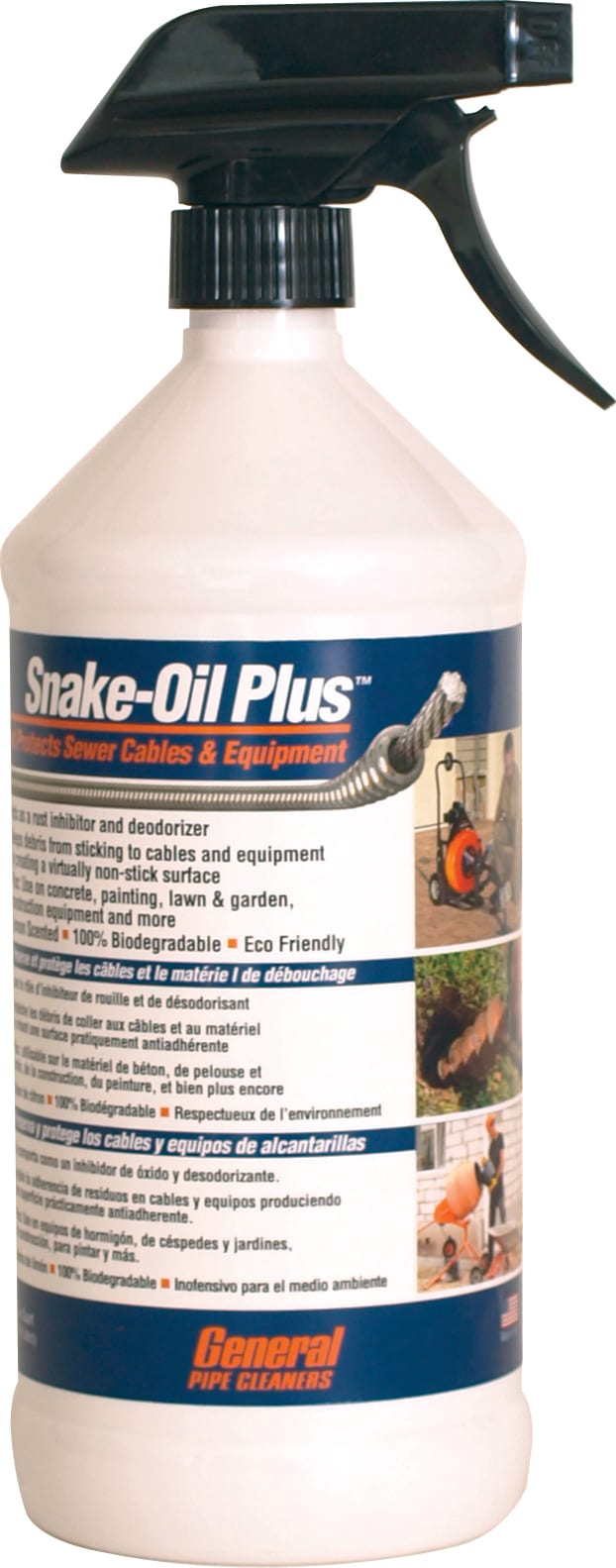 General Pipe Cleaners SOQS - Snake-Oil Plus with Sprayer (1 Quart)