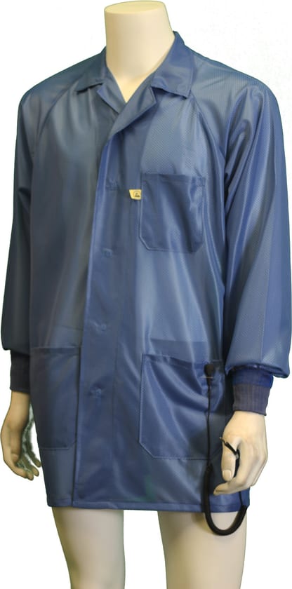Tech Wear SOJ-23C-2XL - Jacket, Sterling, ESD Safe, w/Cuffs, Blue, 2X-Large