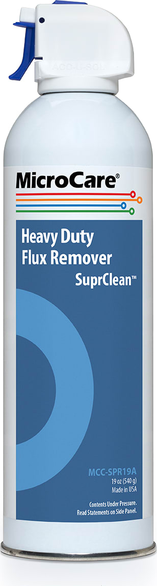 MicroCare MCC-SPR19A - Heavy Duty Flux Remover, SuprClean (19 oz Jumbo Aerosol)