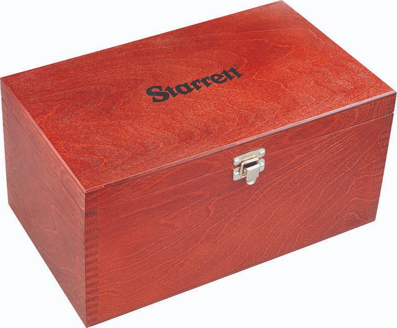 Starrett 956 - Wood Case for 0-6' and 0-150mm Micrometer Sets
