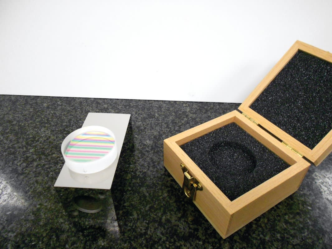 Starrett CS 14431. - Wooden Case for Starrett 1-inch Optical Flats