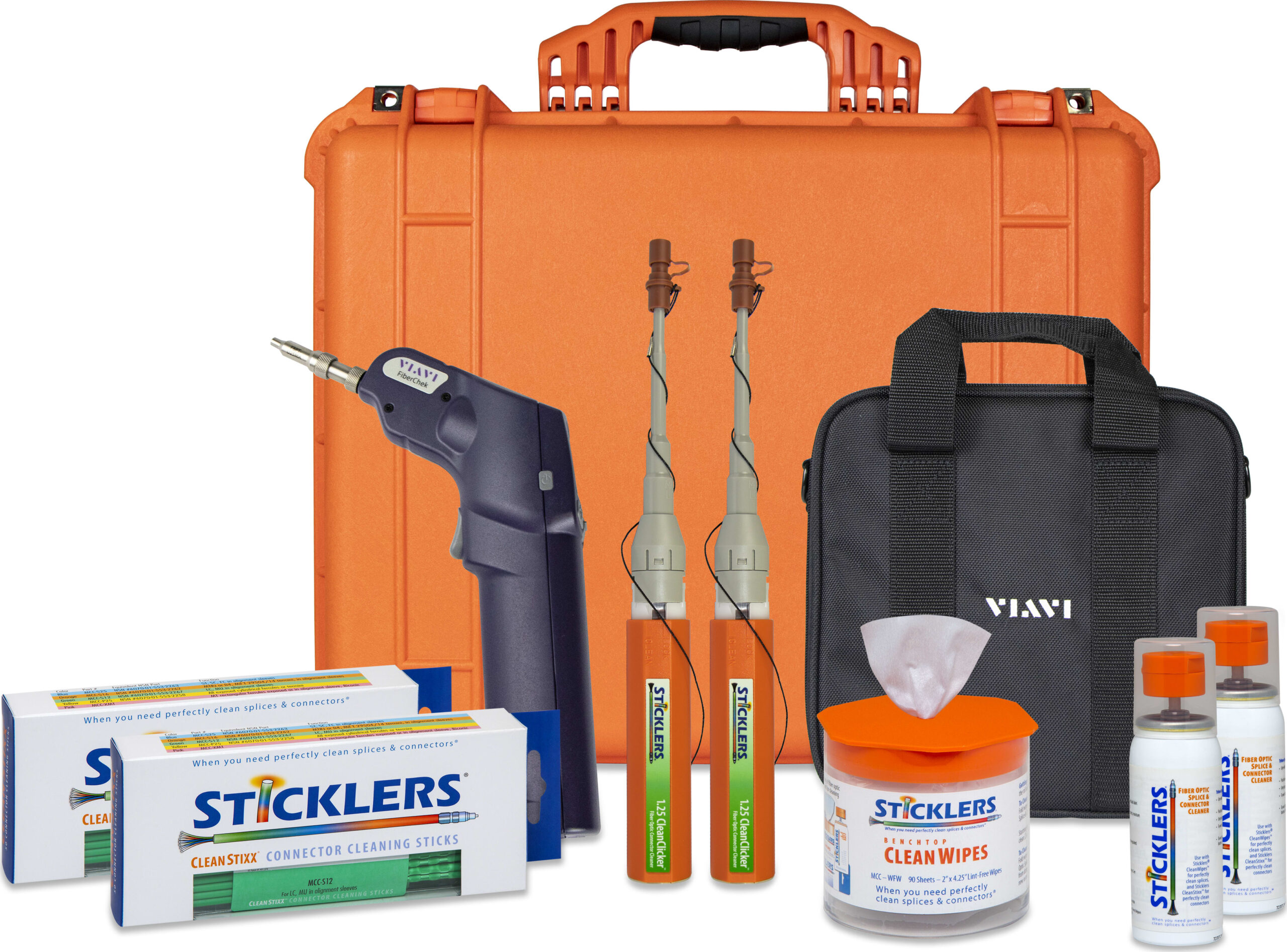 Sticklers MCC-FK18 - Fiber Optic Cleaning Inspection Kit, FTTA