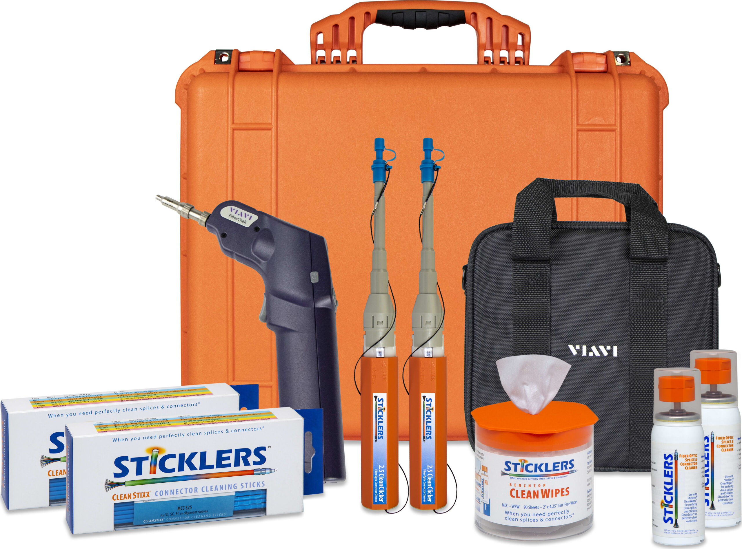 Sticklers MCC-FK19 - Fiber Optic Cleaning and Inspection Kit, FTTH - 2.5 mm