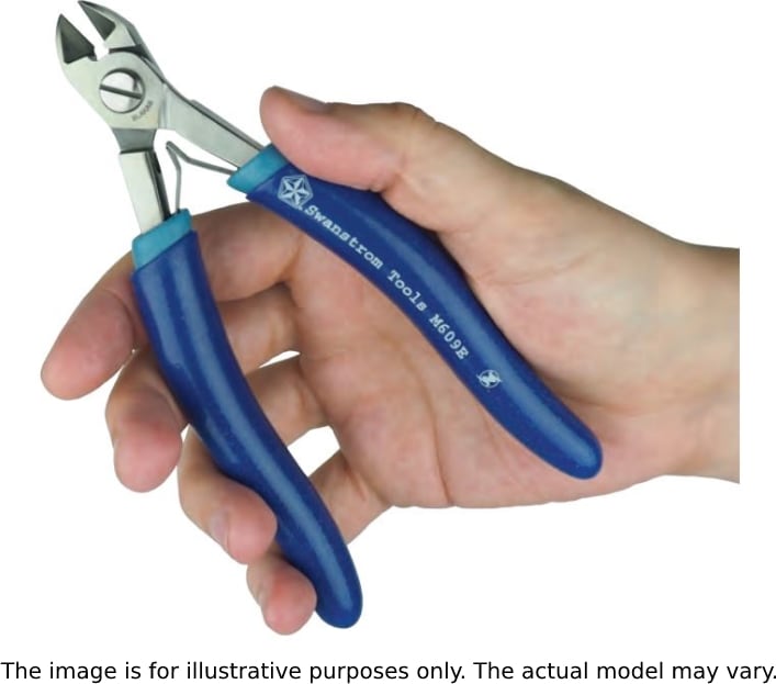 Swanstrom M409EC - Small Carbide Oval Bullnose Semi Flush Cutter, Ergonomic, 5.60'