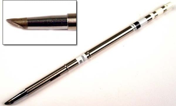 Hakko T15-BC28 - T15 Series Soldering Tip, Bevel, 2.8mm/60° x 17.6mm