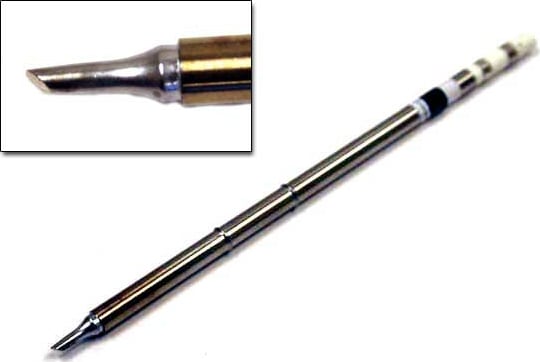 Hakko T15-BCF2 - T15 Series Soldering Tip, Bevel, 2mm/45° x 11.5mm (tinned on bevel face only)