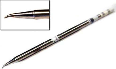 Hakko T15-J02 - T15 Series Soldering Tip, Bent Conical, R0.2mm/30° x 3.5mm x 12mm
