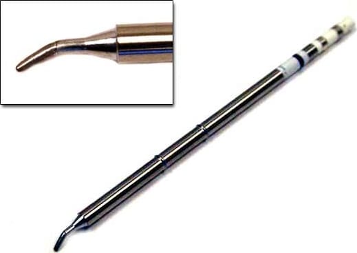Hakko T15-JD14 - T15 Series Soldering Tip, Bent Chisel, 1.4mm/30° x 6mm x 7mm