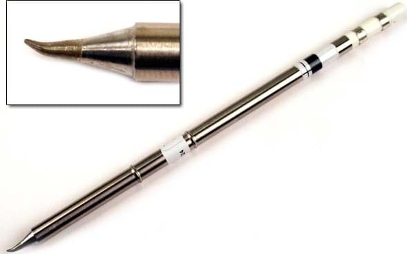 Hakko T15-JS02 - T15 Series Soldering Tip, Bent Conical, R0.2mm/30° x 1.6mm x 7.9mm