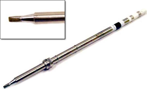 Hakko T17-D24 - T17 Series Soldering Tip, Chisel, 2.4mm x 10mm