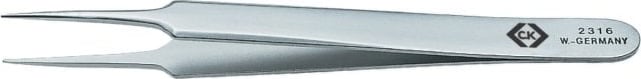 CK Tools T2316 - Precision Tweezer, 105mm, Fine Straight Point