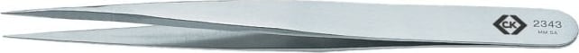 CK Tools T2343 - Precision Tweezer, 130mm, Fine Straight Point
