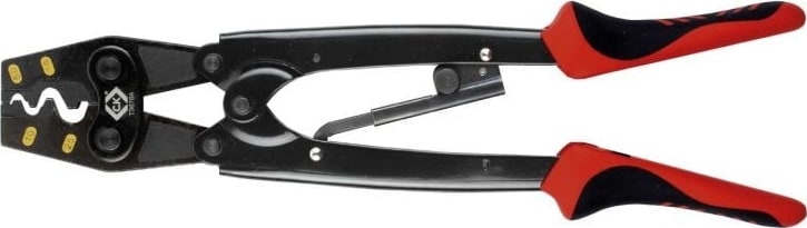 CK Tools T3676A - Ratchet Crimper Plier Bell Mouth, 6-25mm 2K