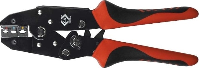 CK Tools T3682A - Ratchet Crimper Pliers Insulated Terminals, .5-6mm 2K