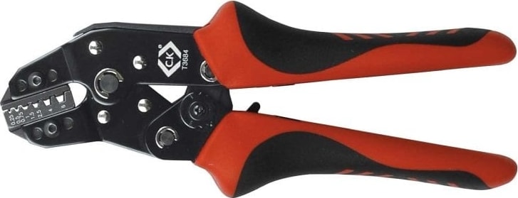 CK Tools T3684 - Ratchet Crimping Pliers Ferrule, .25-6mm 2K