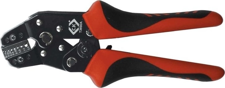 CK Tools T3692A - Ratchet Crimping Pliers Ferrules, .14-2.5mm 2K