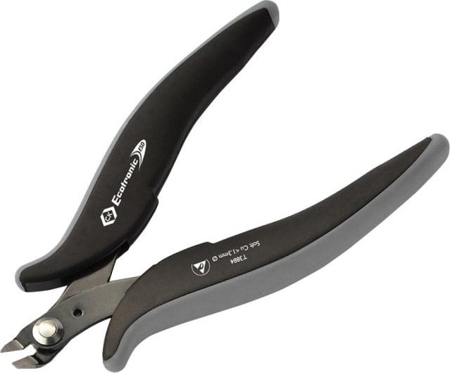CK Tools T3884 - Ecotronic ESD Reverse Angle Side Cutters, Micro