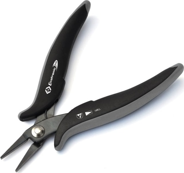 CK Tools T3891 - Ecotronic ESD Flat Nose Pliers