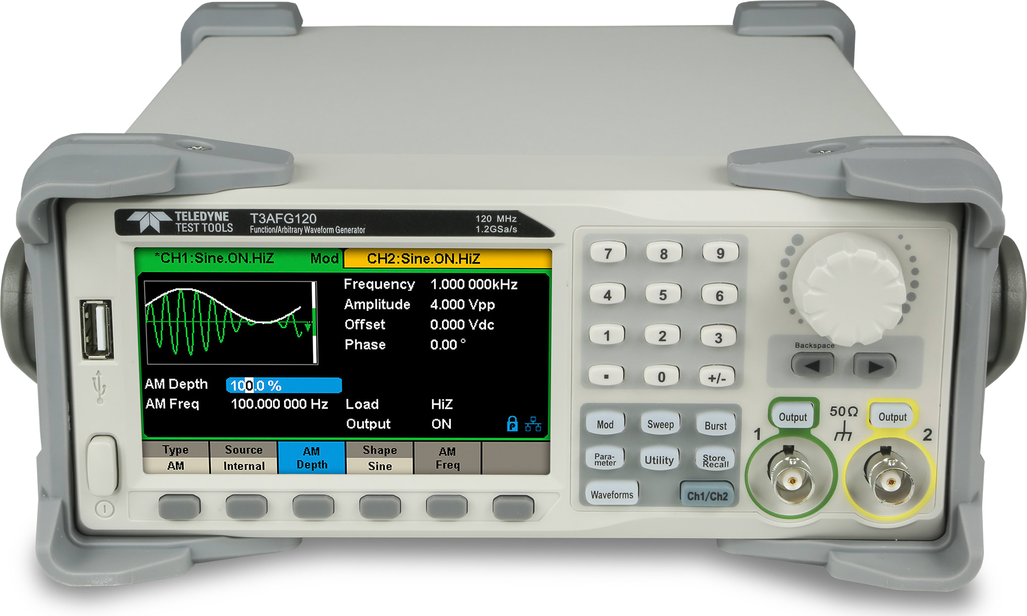 Teledyne LeCroy T3AFG80 - Two Channel Arbitrary Waveform Generator, 80 MHz