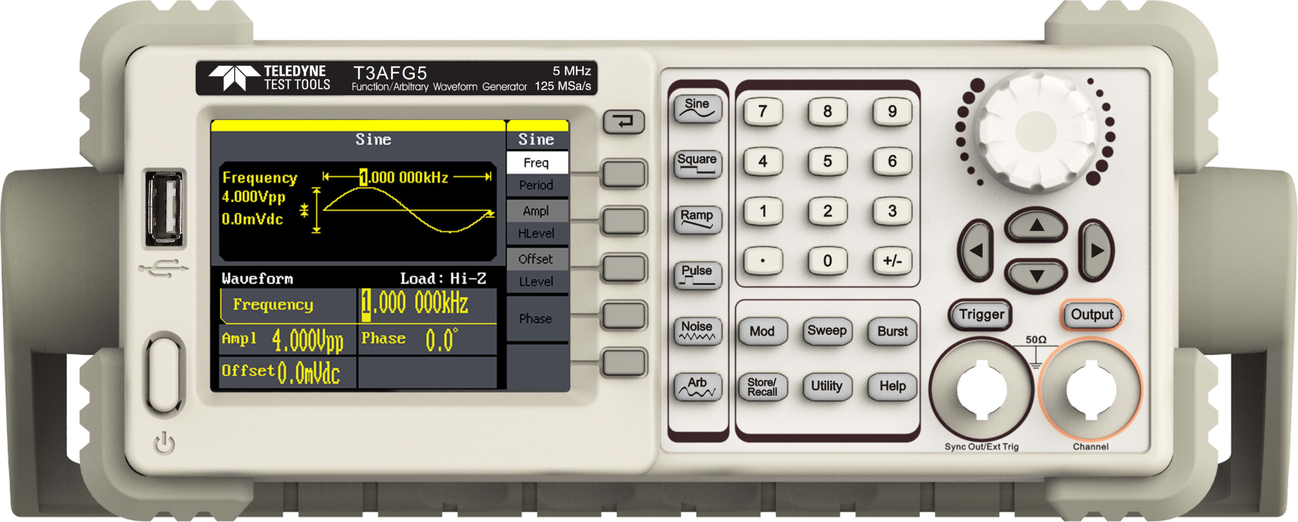 Teledyne Test Tools T3AFG5 - One Channel Arbitrary Waveform Generator, 5 MHz