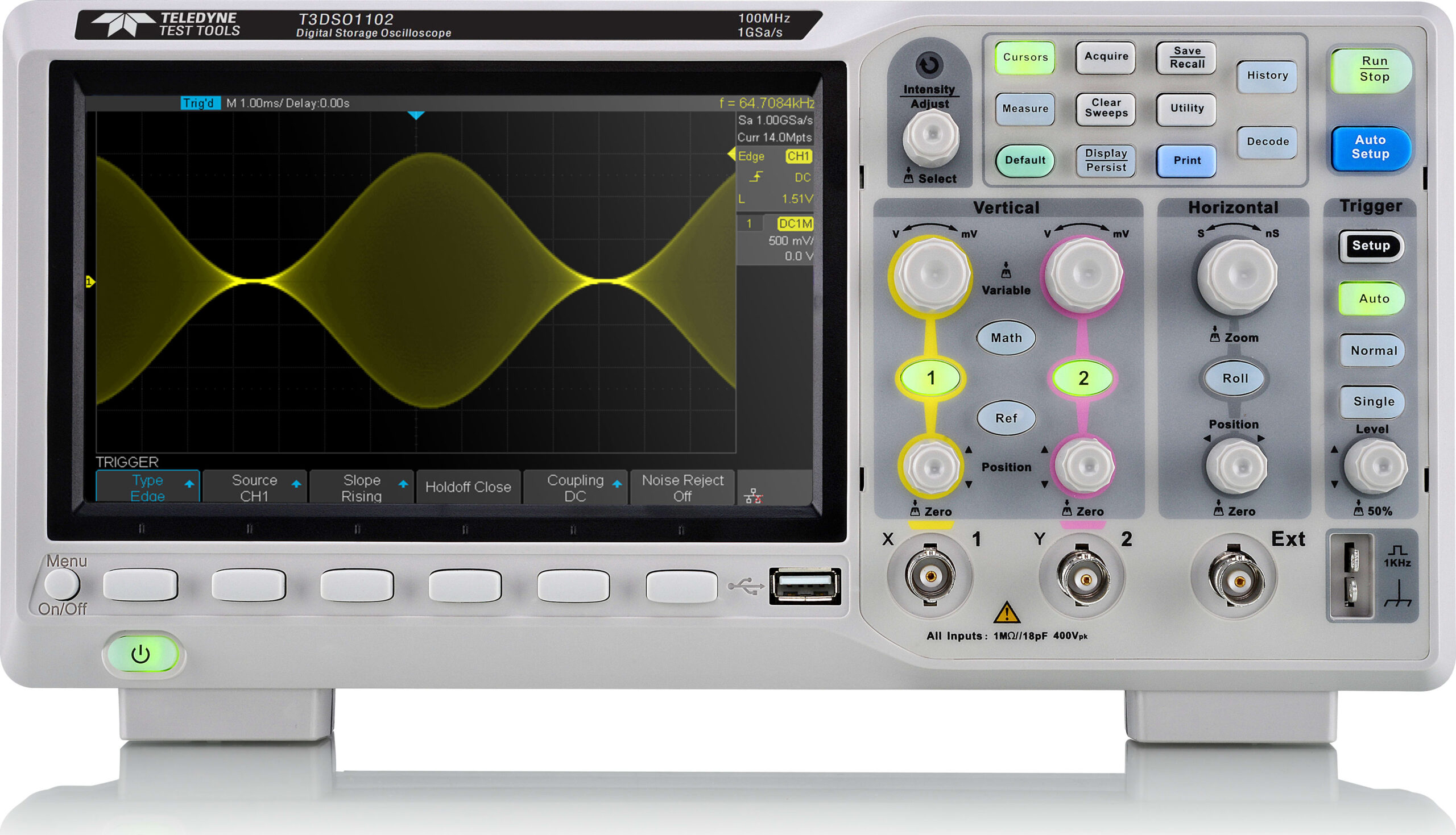 Teledyne LeCroy T3DSO1102 - Two Channel, 100 MHz Digital Oscilloscope