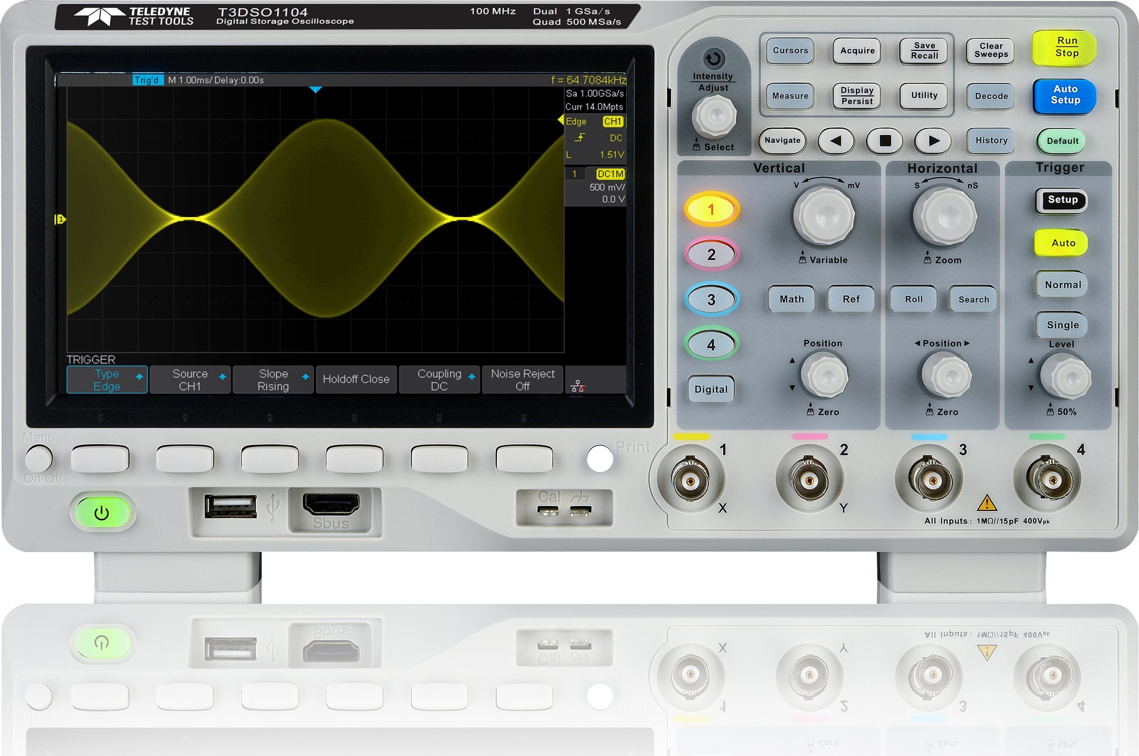 Teledyne LeCroy T3DSO1104 - Four Channel, 100 MHz Digital Oscilloscope