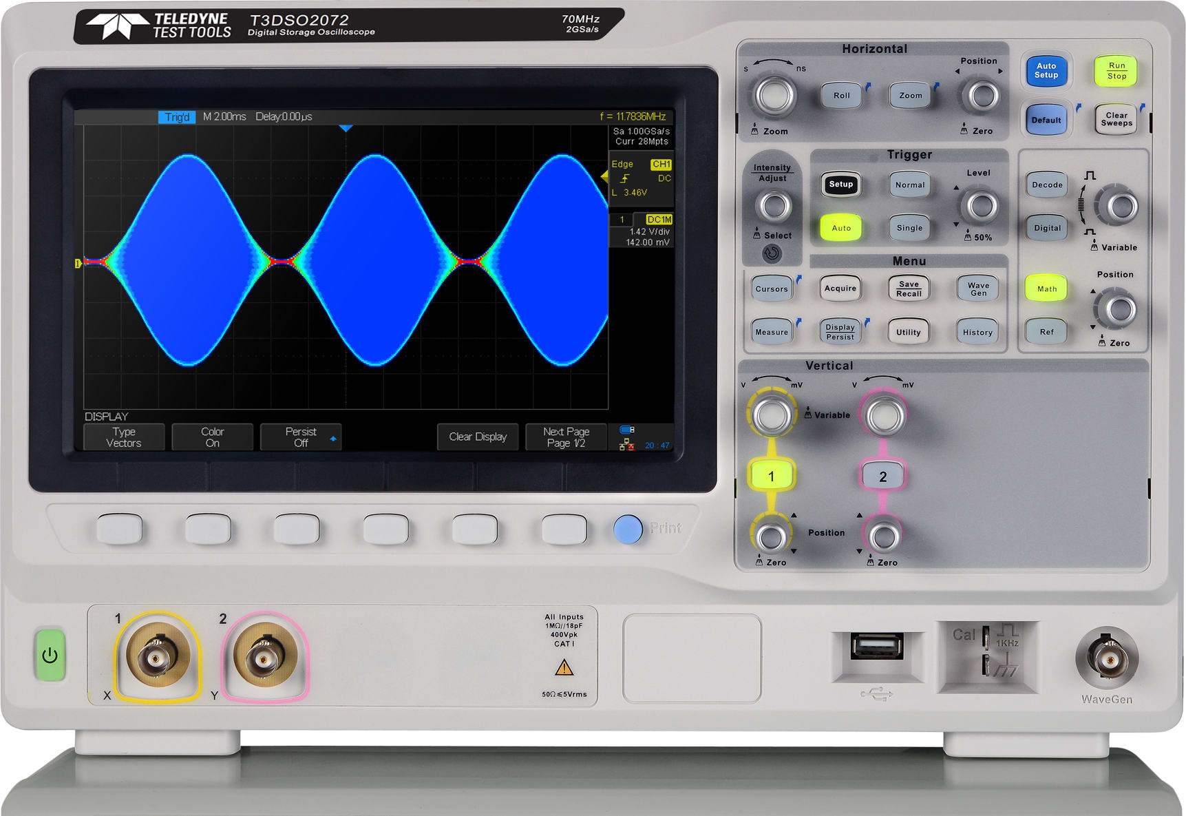 Teledyne Test Tools T3DSO2102 - Two Channel Digital Oscilloscope, 100 MHz