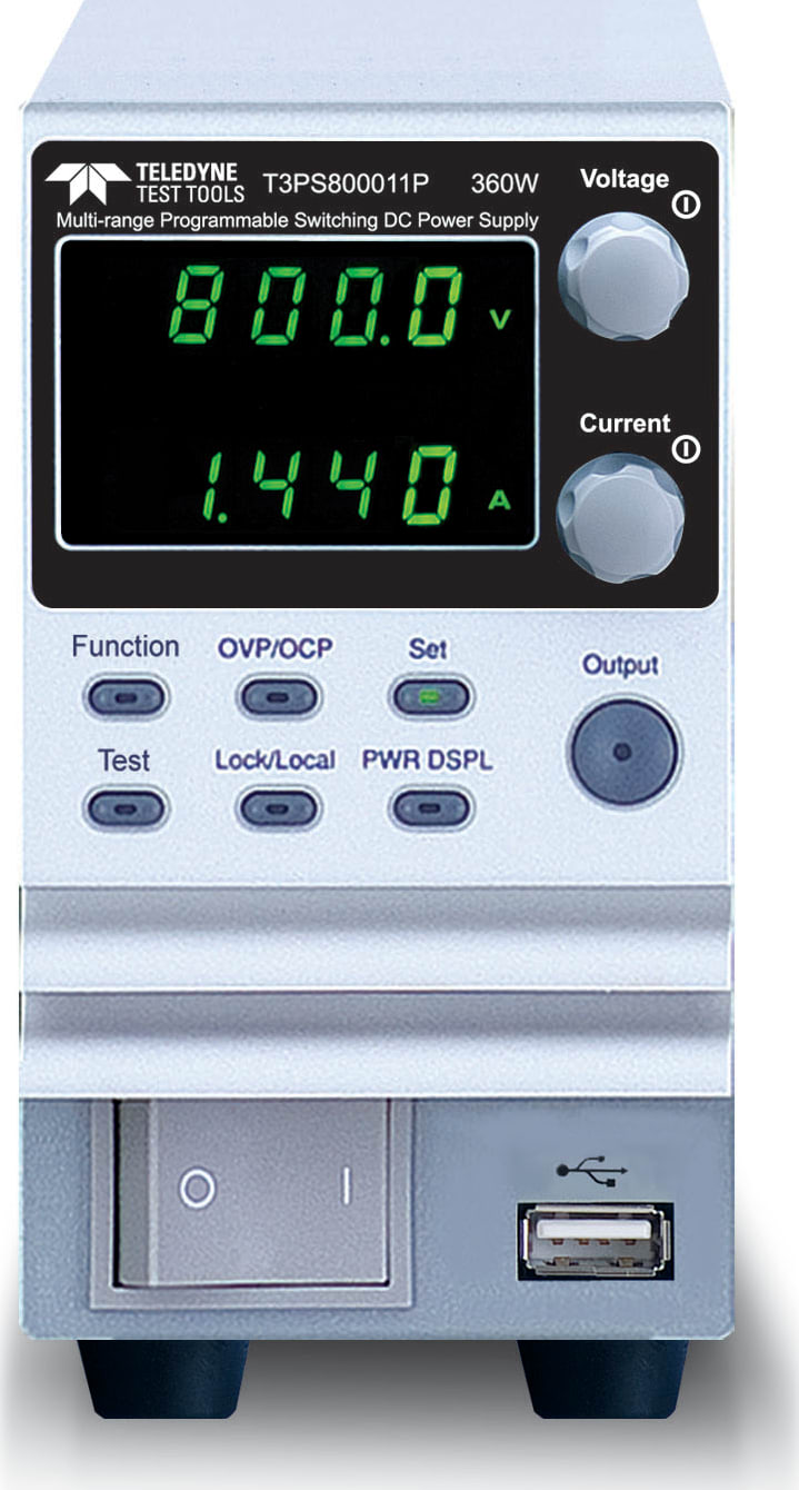 LeCroy T3PS800011P - Multirange DC Power Supply (0–800 V / 0–1.44 A / 360 W)