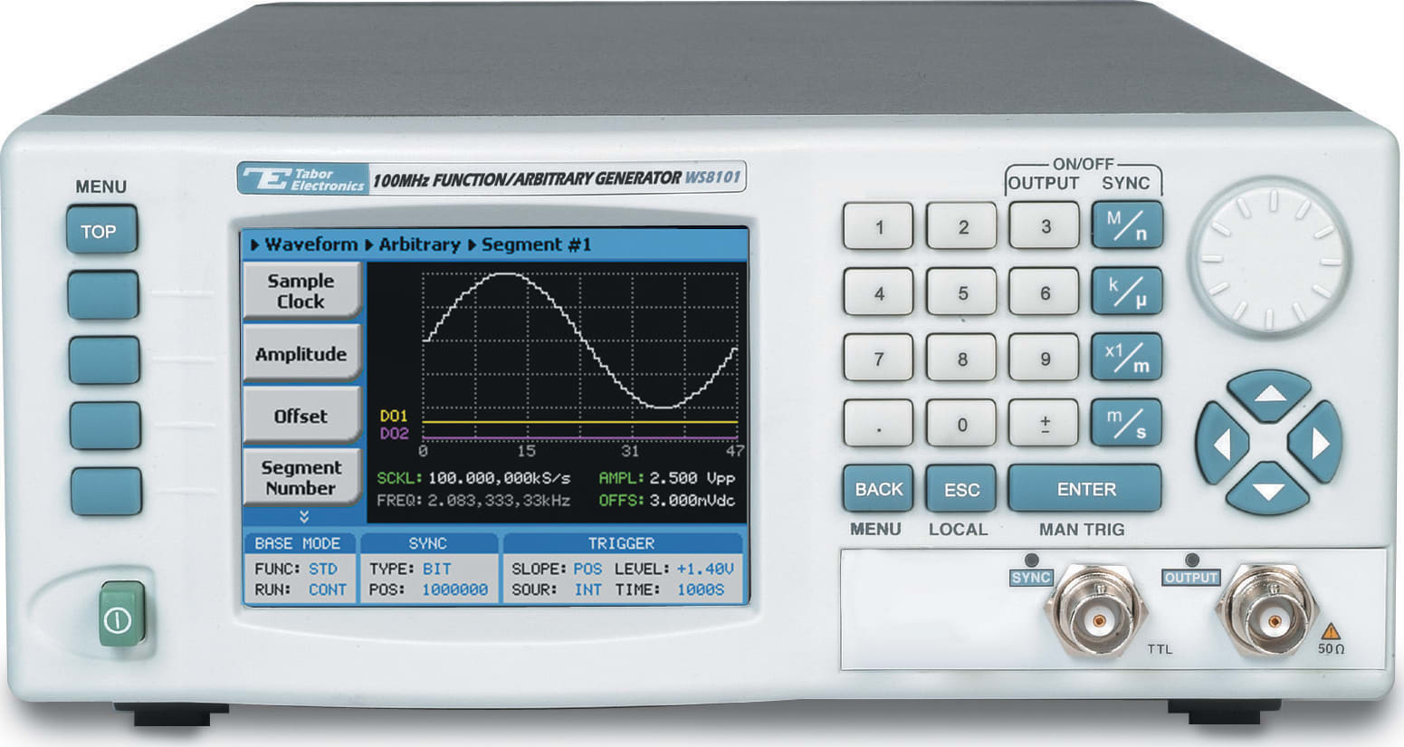 Tabor WS8101A-DST - 100MHz Single Channel Arbitrary Function Generator
