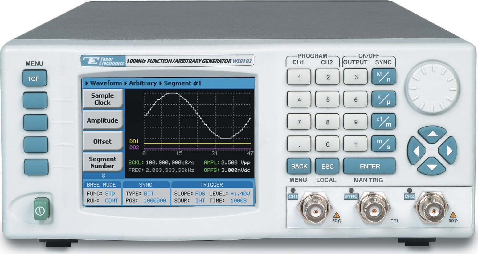 Tabor WS8102A-DST - 100MHz Dual Channel Arbitrary Function Generator