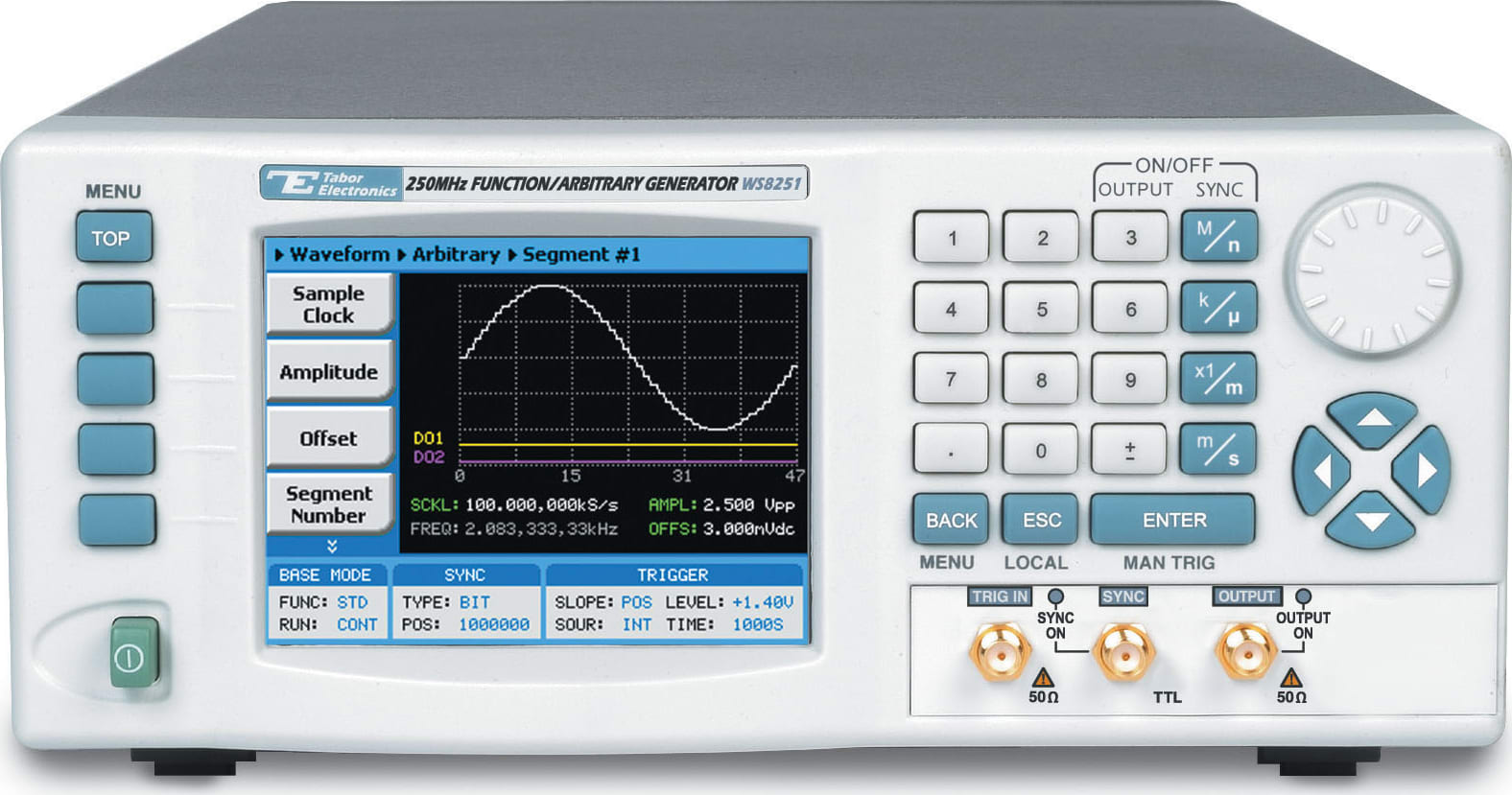 Tabor Electronics WS8251 250MHz Single-Channel Arbitrary Function Generator
