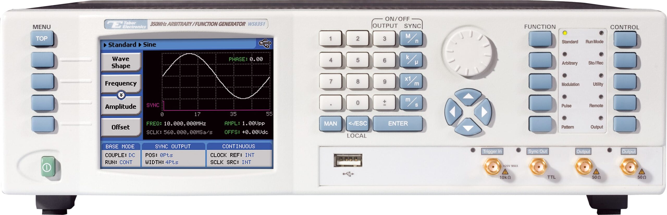 Tabor WS8351A-DST - 350MHz Single Channel Arbitrary Function Generator