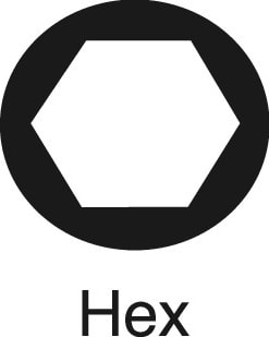 Techni-Pro 945-390 - Hex Set, 6 pc., 1/16, 5/64, 3/32, 7/64, 1/8, 9/64'