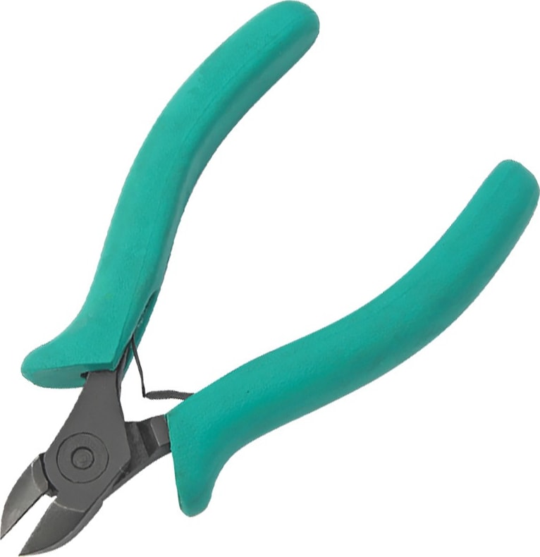 Techni-Pro CUT-499 - Cutter, Diagonal, Lap Joint, 4.5' OAL, Semi Flush, PVC Handle, Stainless Steel