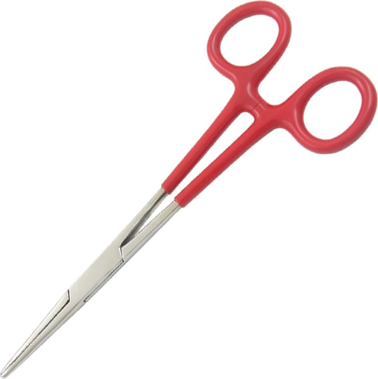 Techni-Pro FOR-101-B - Forceps, Straight Tip, 6' OAL, PVC Handle, Stainless Steel