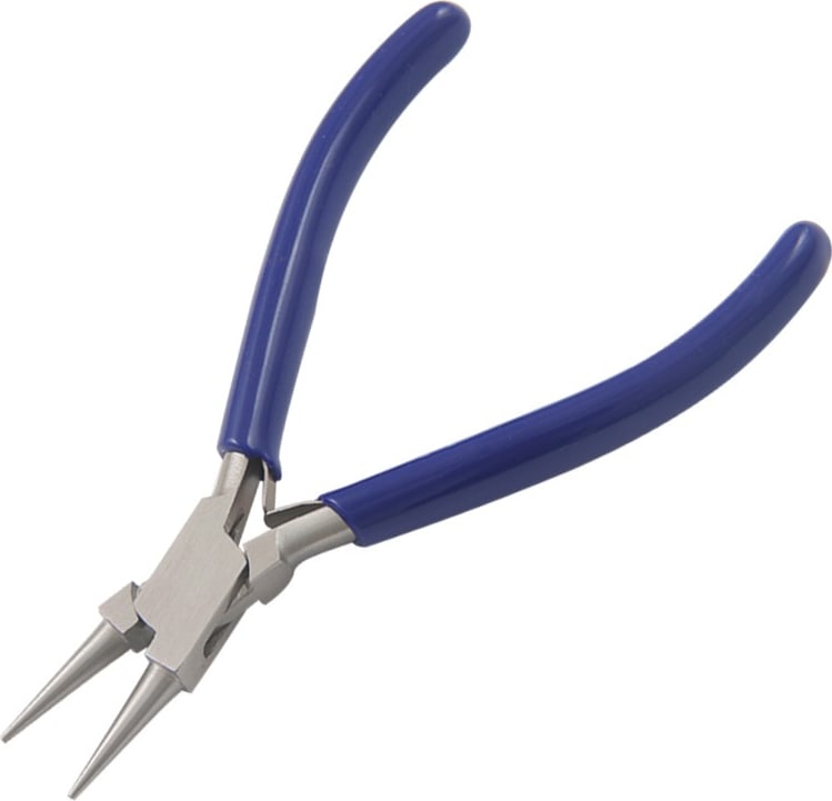 Techni-Pro PLR-105 - Pliers, Long Nose, Round, 4.5' OAL, Smooth Jaw, PVC Handle, Stainless Steel