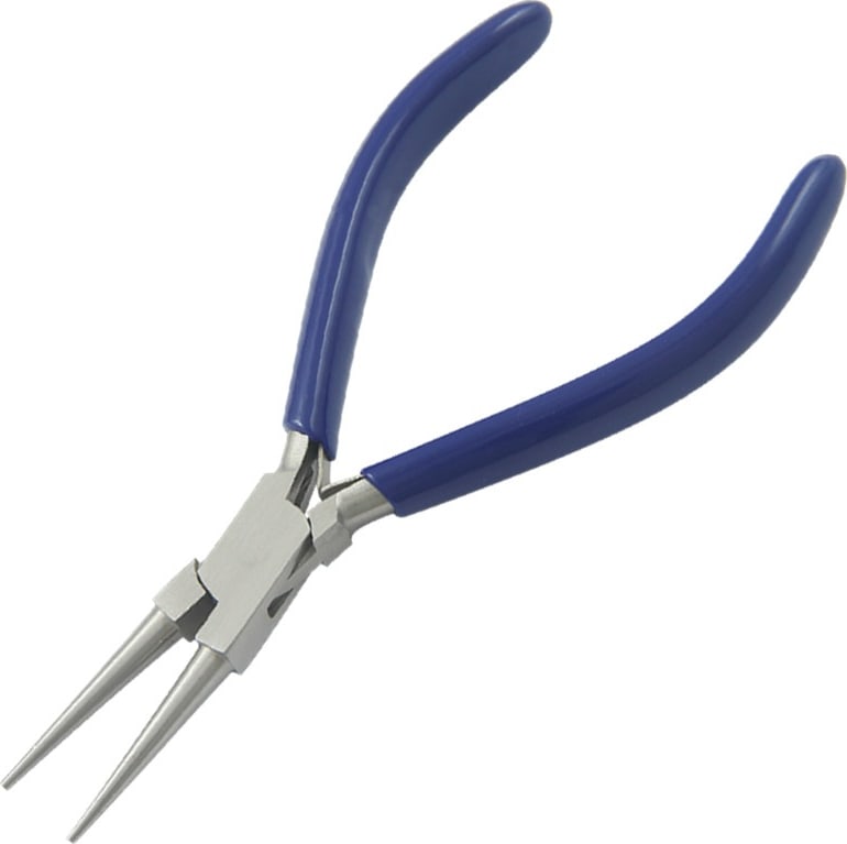 Techni-Pro PLR-128 - Pliers, Long Nose, Round, 5.5' OAL, Smooth Jaw, PVC Handle, Stainless Steel